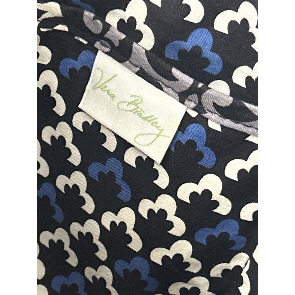 Vera Bradley Canteberry Colbalt Blue Quilted Tote Bag Medium Purse - Picture 10 of 11